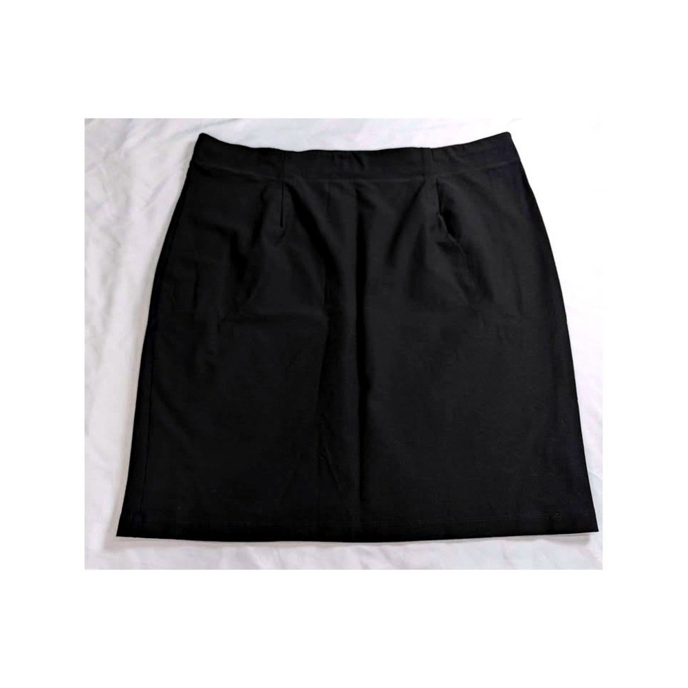 Eileen Fisher ~ Pencil Skirt ~ Women's Size XL ~ Black/Viscose Stretch/Pull On